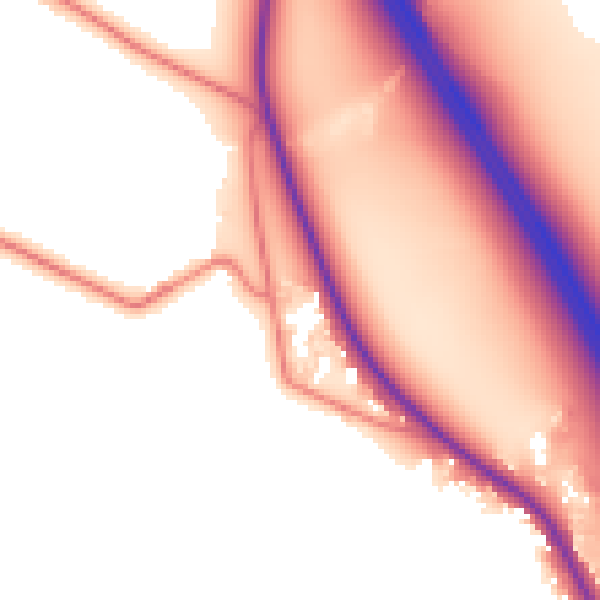 Daytime road noise heatmap for CA10 2HS
