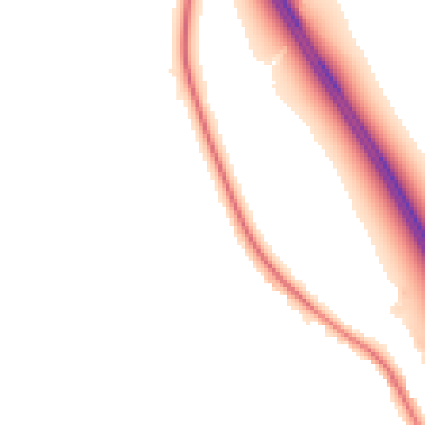 Night-time road noise heatmap for CA10 2HS