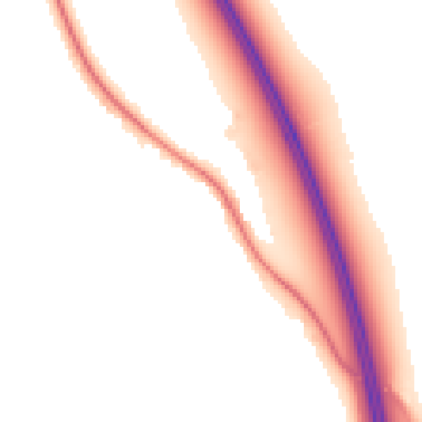 Night-time road noise heatmap for CA10 2HW