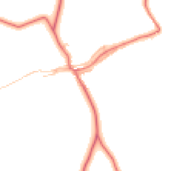 Daytime road noise heatmap for CA10 2PH