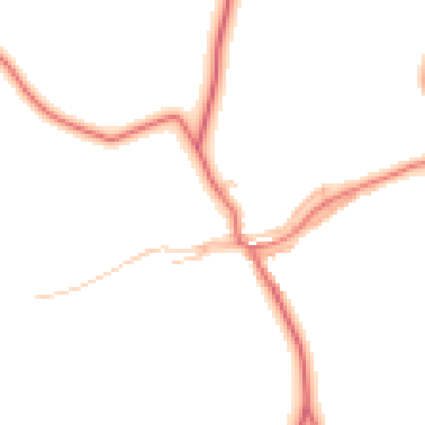 Daytime road noise heatmap for CA10 2PJ