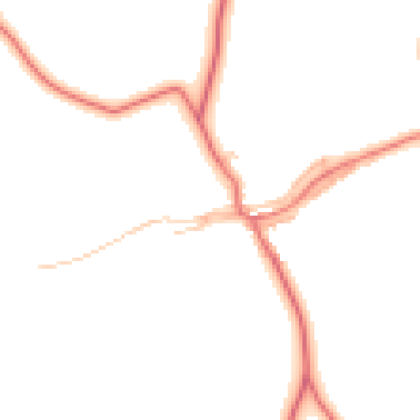 Daytime road noise heatmap for CA10 2PQ