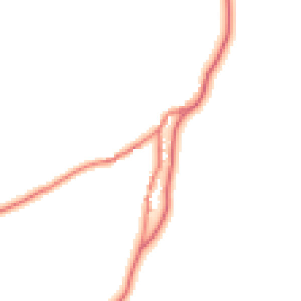 Daytime road noise heatmap for CA10 2QA