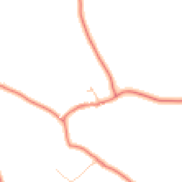 Daytime road noise heatmap for CA10 2QS