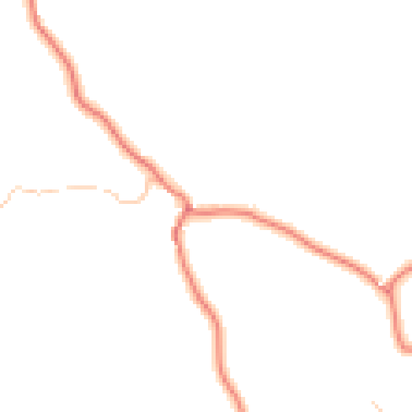 Daytime road noise heatmap for CA10 2RG
