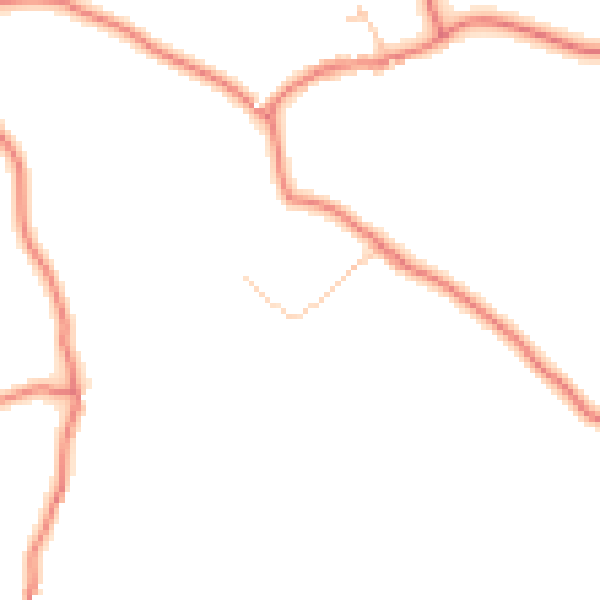 Daytime road noise heatmap for CA10 2RH