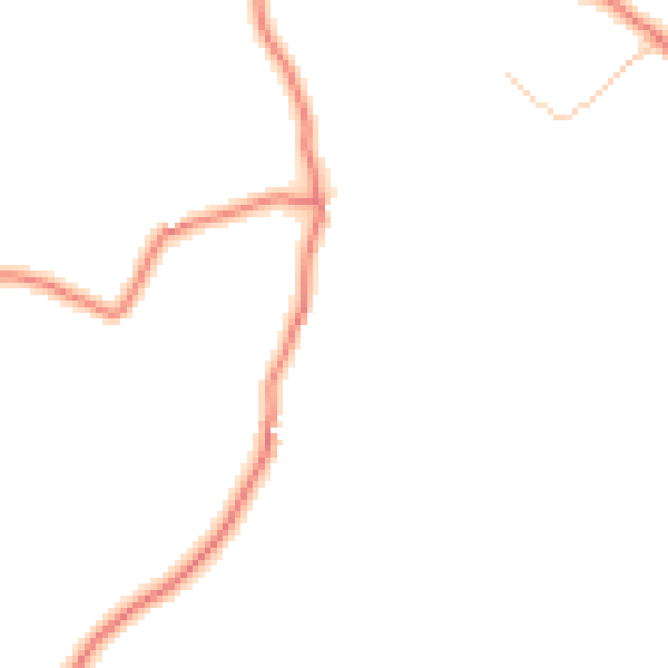 Daytime road noise heatmap for CA10 2RJ