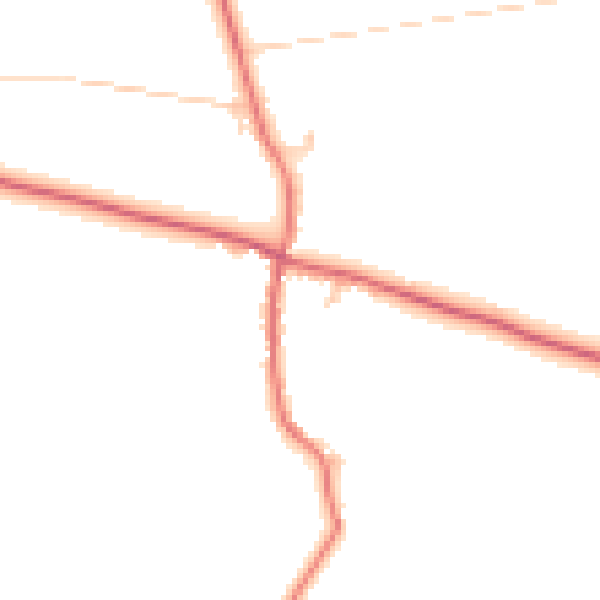 Daytime road noise heatmap for CA10 3AA