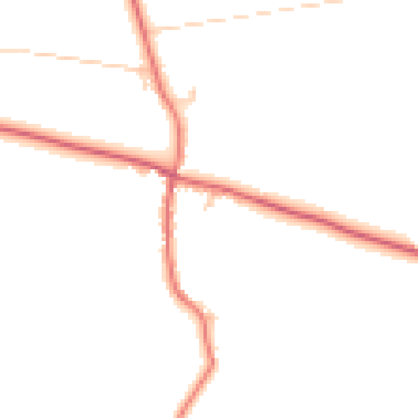 Daytime road noise heatmap for CA10 3AJ