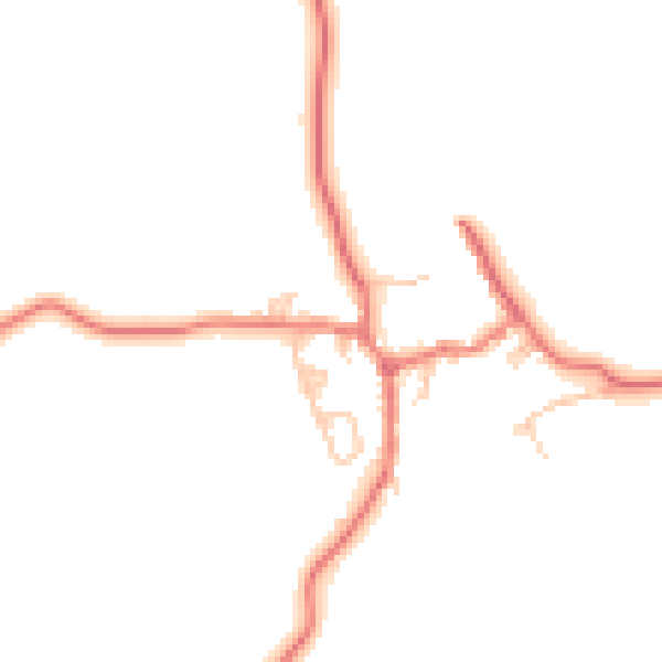 Daytime road noise heatmap for CA10 3AX
