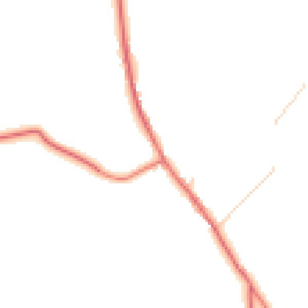Daytime road noise heatmap for CA10 3BU