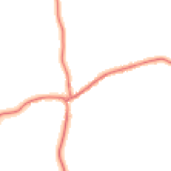Daytime road noise heatmap for CA10 3DG