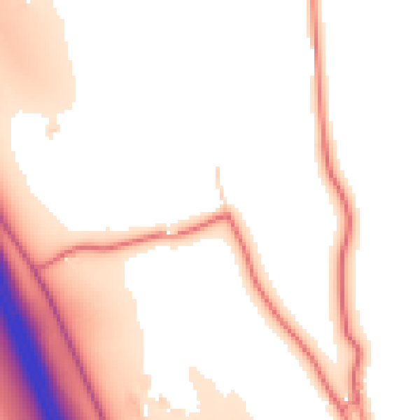 Daytime road noise heatmap for CA10 3DZ