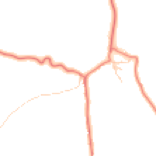 Daytime road noise heatmap for CA10 3HY