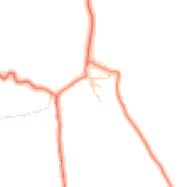 Daytime road noise heatmap for CA10 3JE