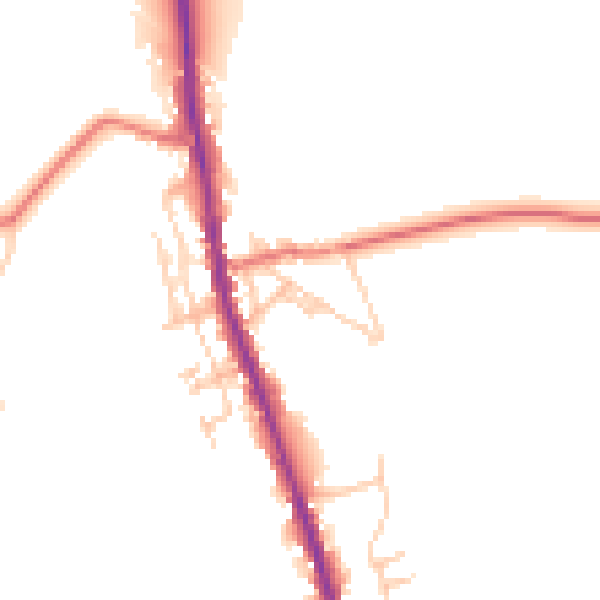 Daytime road noise heatmap for CA10 3LA