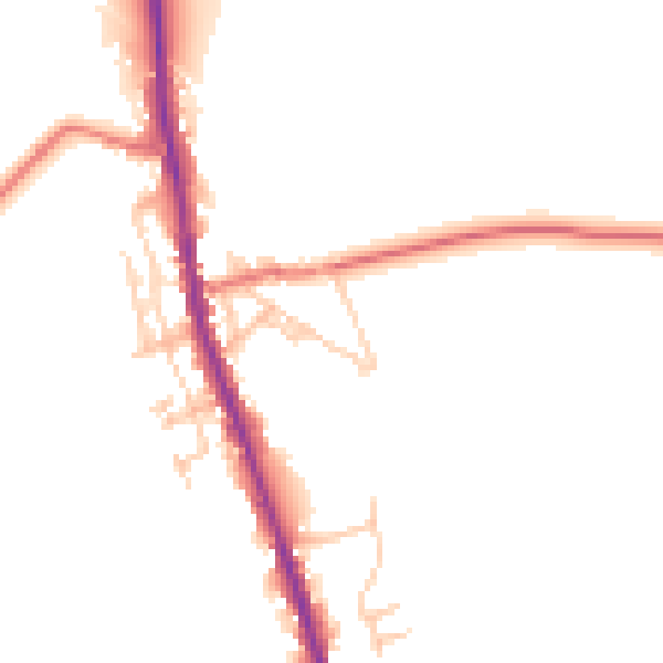 Daytime road noise heatmap for CA10 3LB