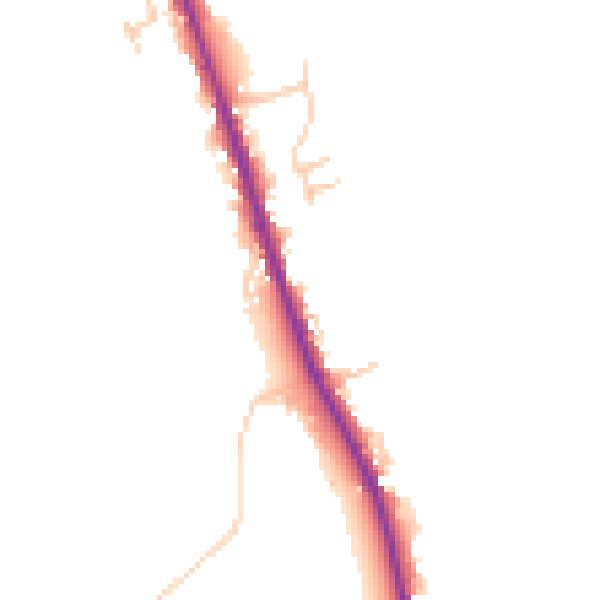 Daytime road noise heatmap for CA10 3PH