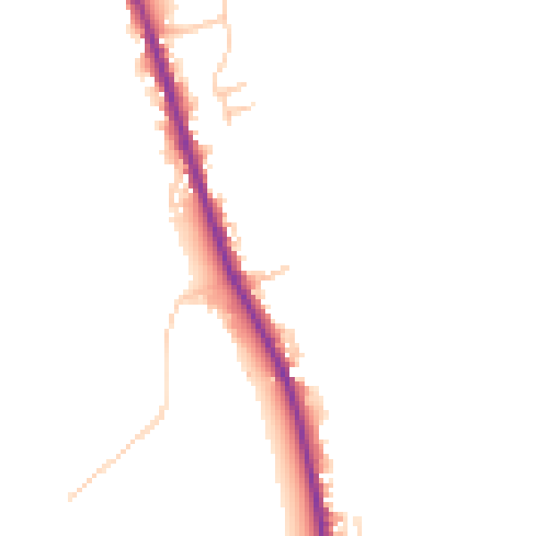 Daytime road noise heatmap for CA10 3PU