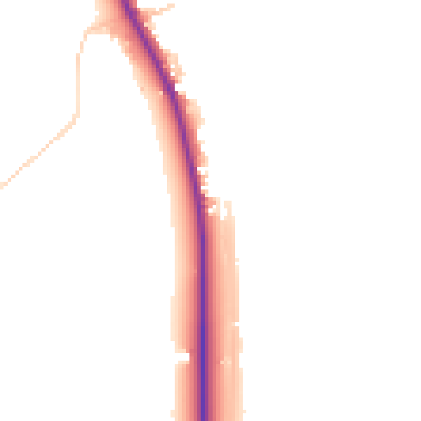 Daytime road noise heatmap for CA10 3PZ