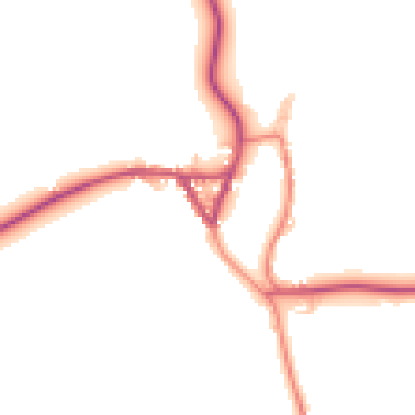 Daytime road noise heatmap for CA10 3RU