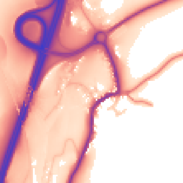 Daytime road noise heatmap for CA10 3SL