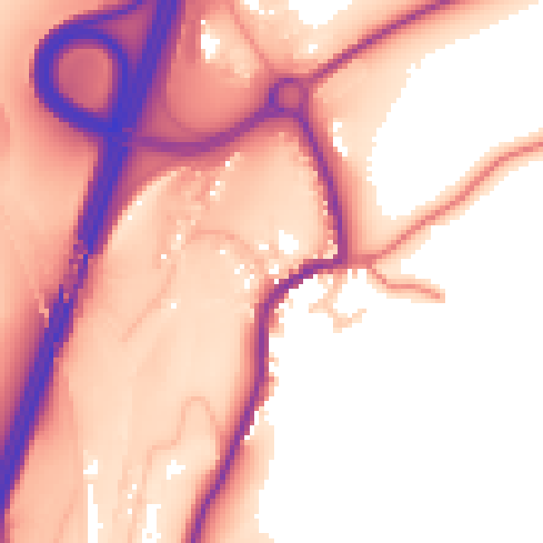 Daytime road noise heatmap for CA10 3SW