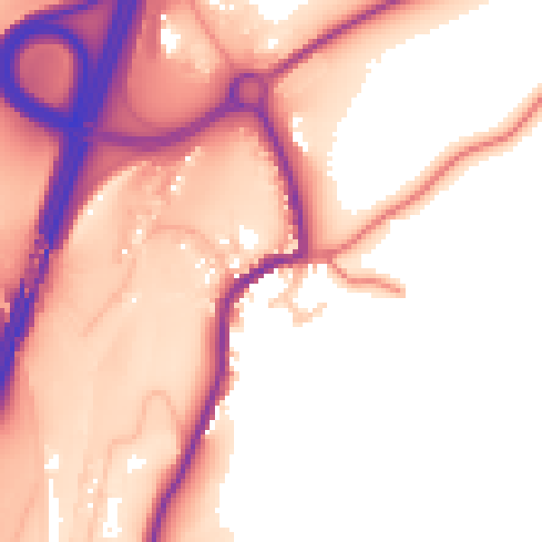 Daytime road noise heatmap for CA10 3TH