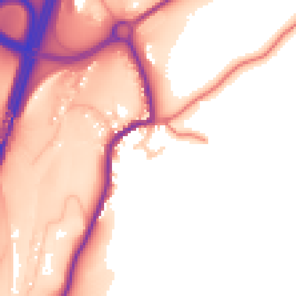 Daytime road noise heatmap for CA10 3TJ