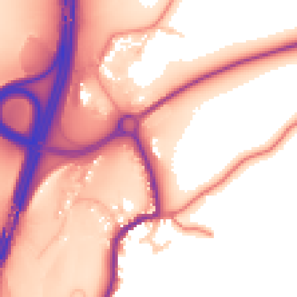 Daytime road noise heatmap for CA10 3TW