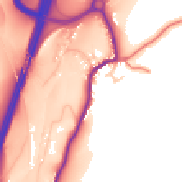 Daytime road noise heatmap for CA10 3XA