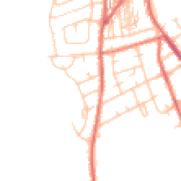 Daytime road noise heatmap for CA2 4RN