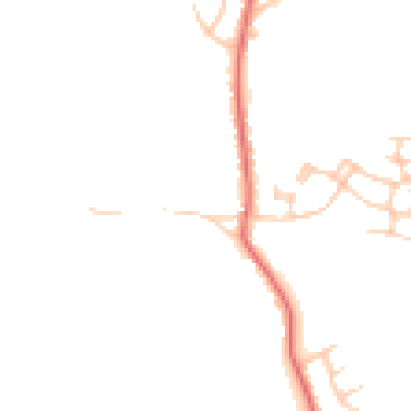Daytime road noise heatmap for CA2 4SH