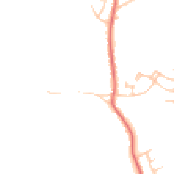 Daytime road noise heatmap for CA2 4SL
