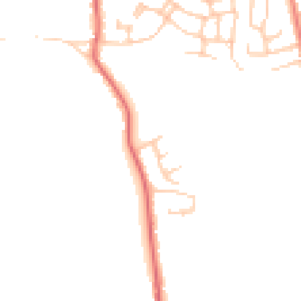Daytime road noise heatmap for CA2 4SX