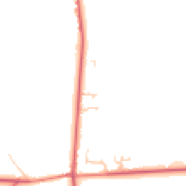 Daytime road noise heatmap for CA2 4TQ