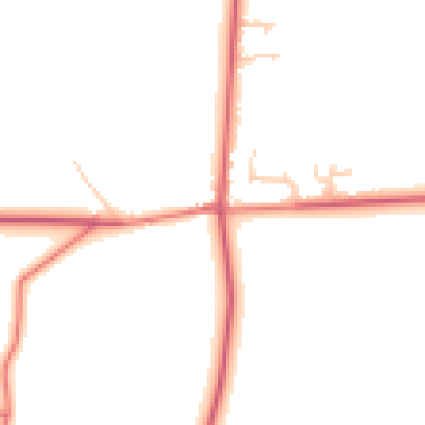 Daytime road noise heatmap for CA2 4TY