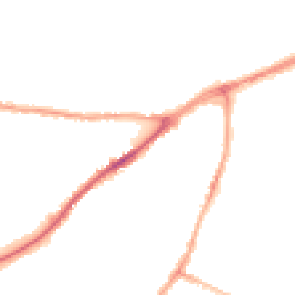 Night-time road noise heatmap for CA2 5BS