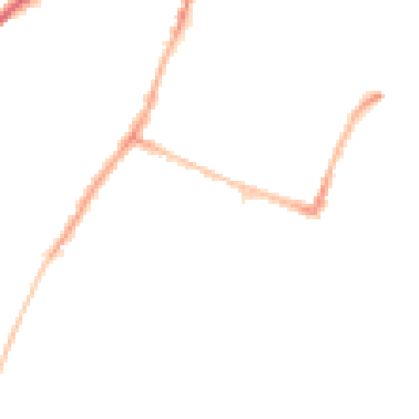 Night-time road noise heatmap for CA2 5HS