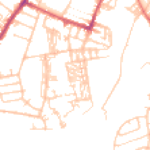 Daytime road noise heatmap for CA2 5LT