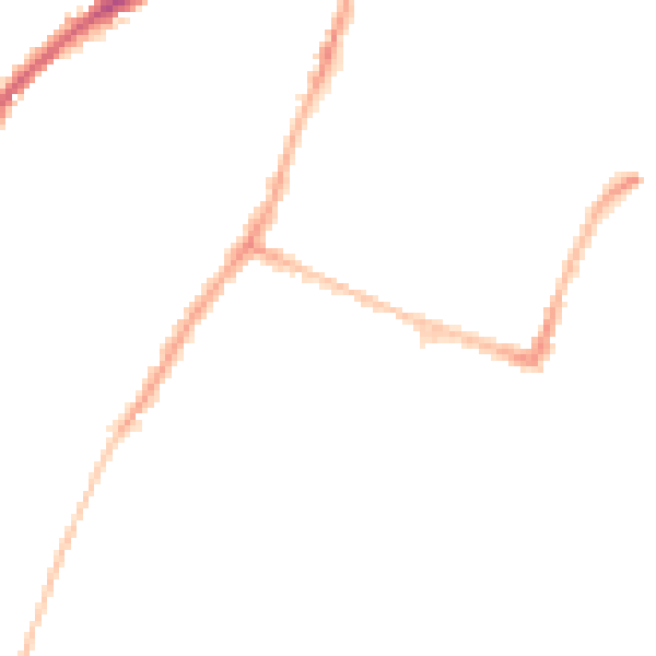 Night-time road noise heatmap for CA2 5NG