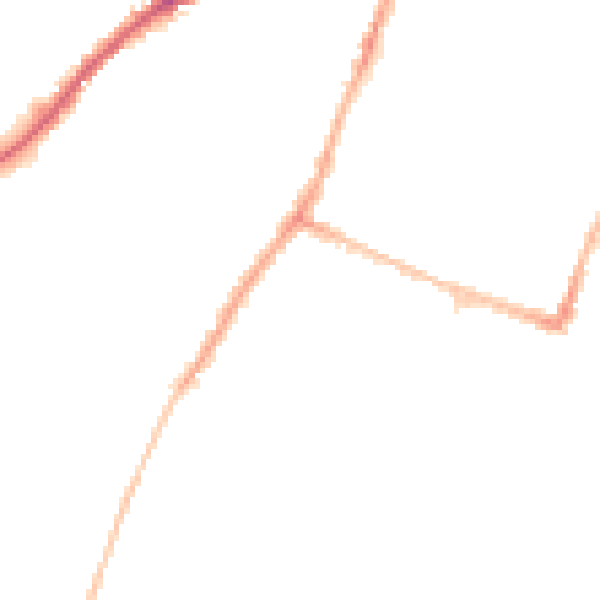 Night-time road noise heatmap for CA2 5PB