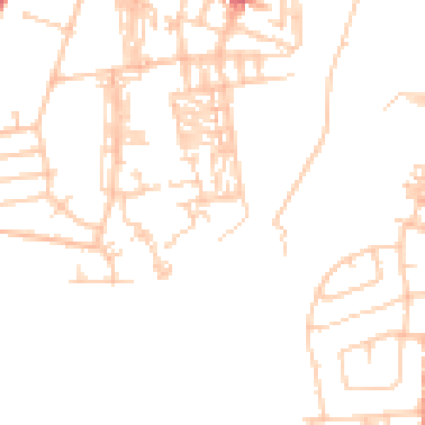 Daytime road noise heatmap for CA2 5PS