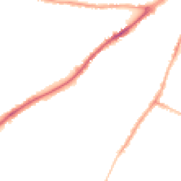Night-time road noise heatmap for CA2 5PZ