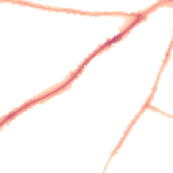 Night-time road noise heatmap for CA2 5QB