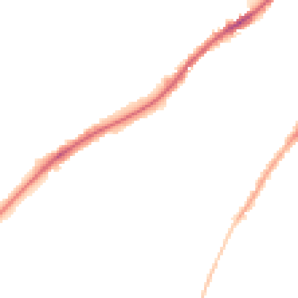 Night-time road noise heatmap for CA2 5RD