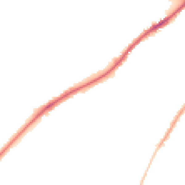 Night-time road noise heatmap for CA2 5RE