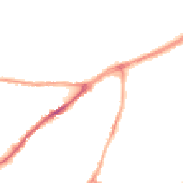 Night-time road noise heatmap for CA2 5TL