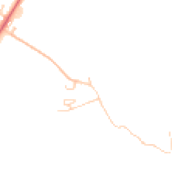 Daytime road noise heatmap for CA2 6BE