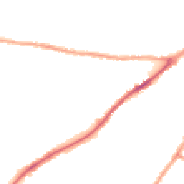 Night-time road noise heatmap for CA2 7AT